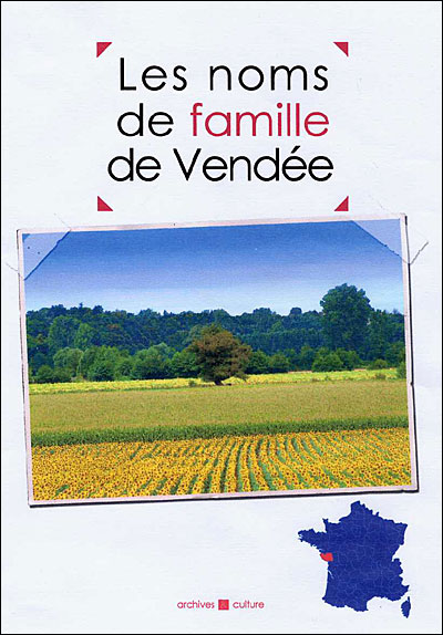 Livre Noms de famille de Vendée